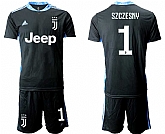 2020-21 Juventus 1 SZCZESNY Black Goalkeeper Soccer Jersey,baseball caps,new era cap wholesale,wholesale hats
